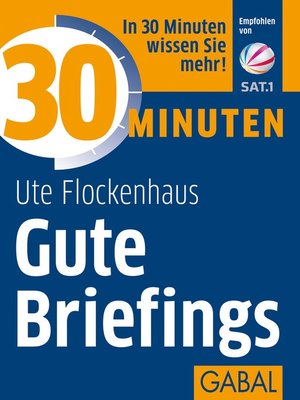 cover image of 30 Minuten Gute Briefings